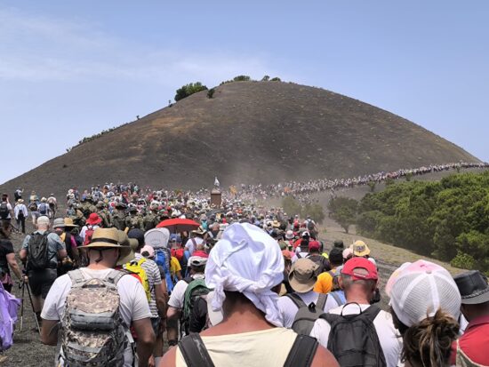 Bajada de la virgen de los reyes en la isla del Hierro